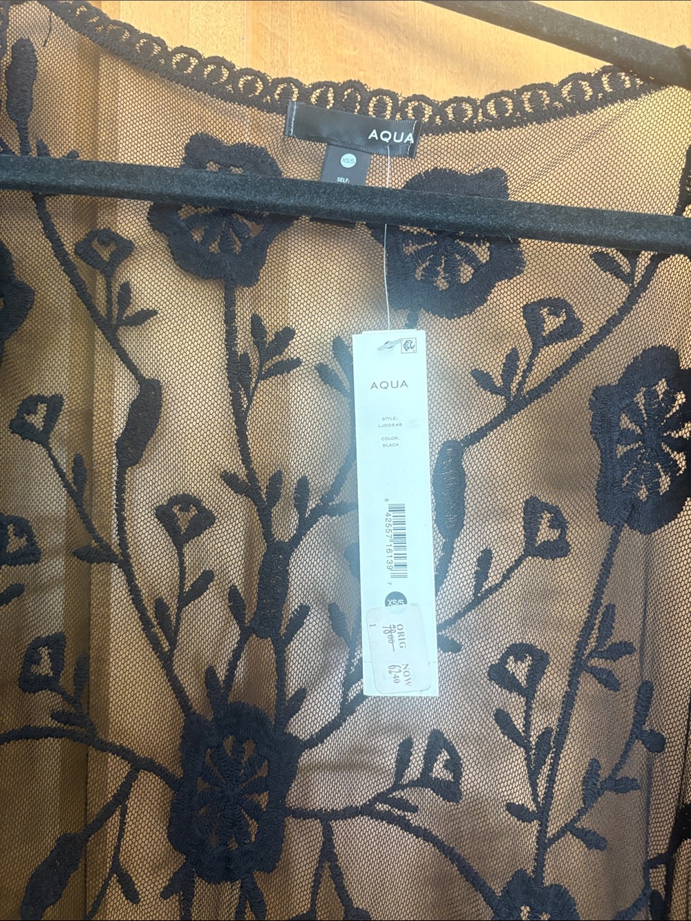Embroidered Mesh Duster - Picture 2 of 9